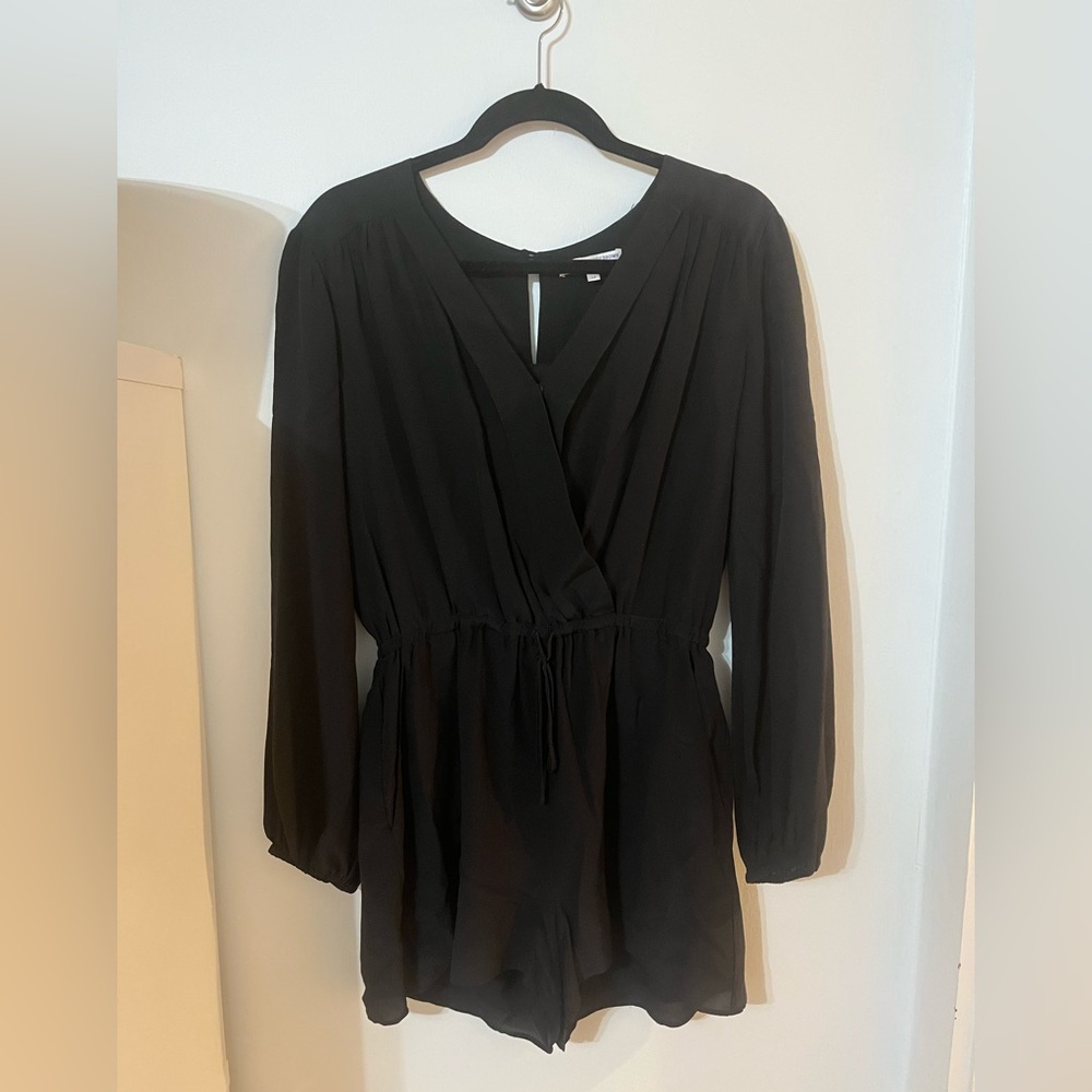 Lavender Brown medium long sleeve romper